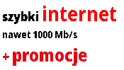 Promocja 1: Wybierz pakiet internet, telewizja, telefon a otrzymasz rabat na internet.